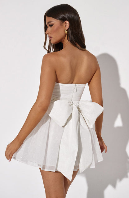Abito Mini Donna con Glitter Svasato