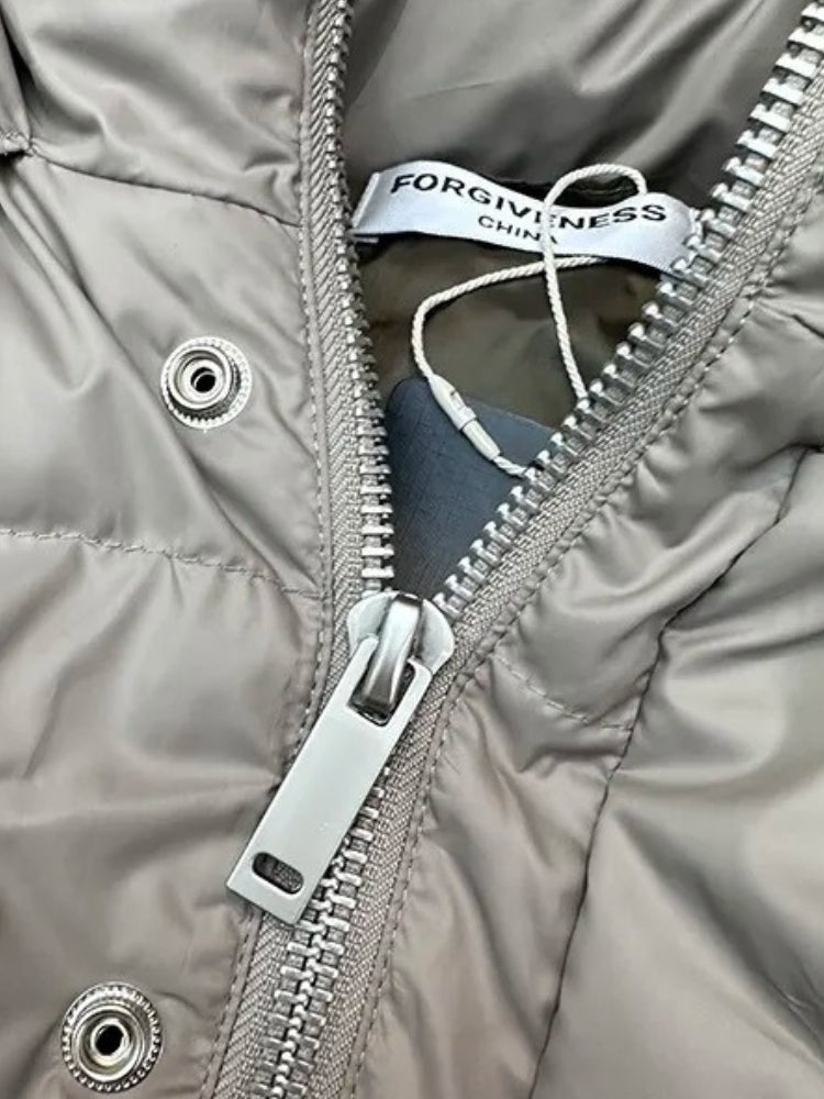 Parka Uomo Imbottito con Cappuccio e Struttura Trapuntata