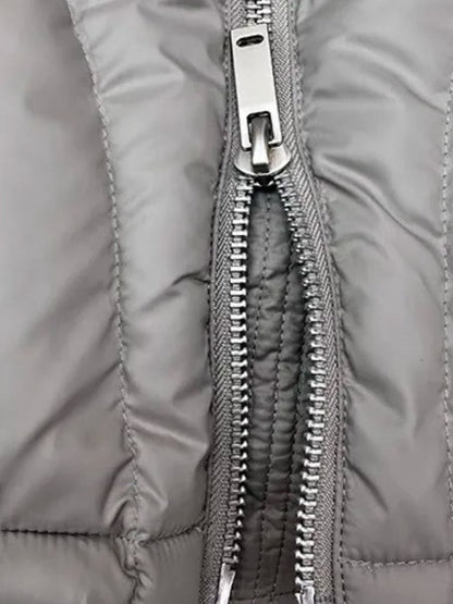 Parka Uomo Imbottito con Cappuccio e Struttura Trapuntata