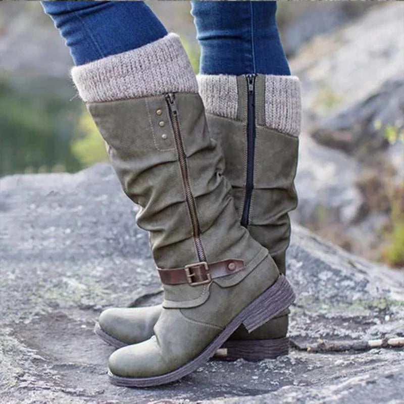 Stivali Donna Orthopedici Impermeabili Tacco Basso Caldi Comfort