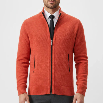 Cardigan Uomo in Maglia con Chiusura Frontale con Zip