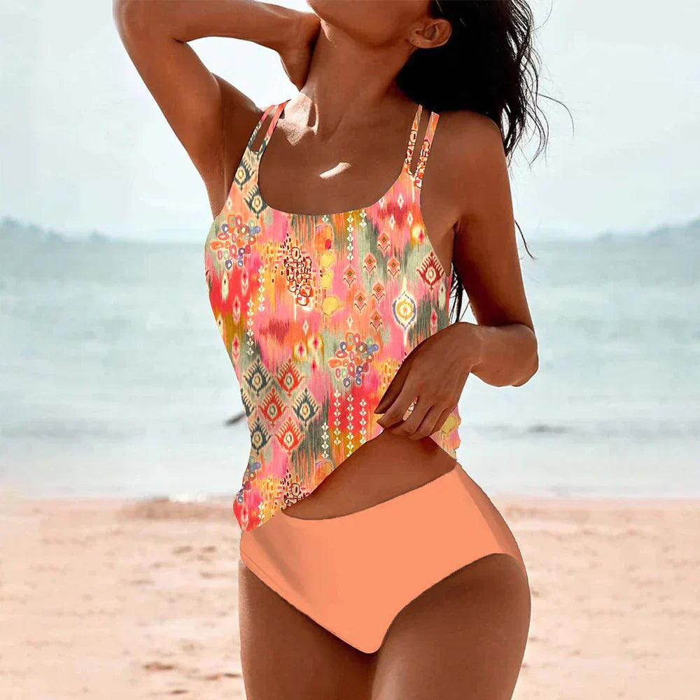 Costume Tankini Donna con Stampa Taglio Classico