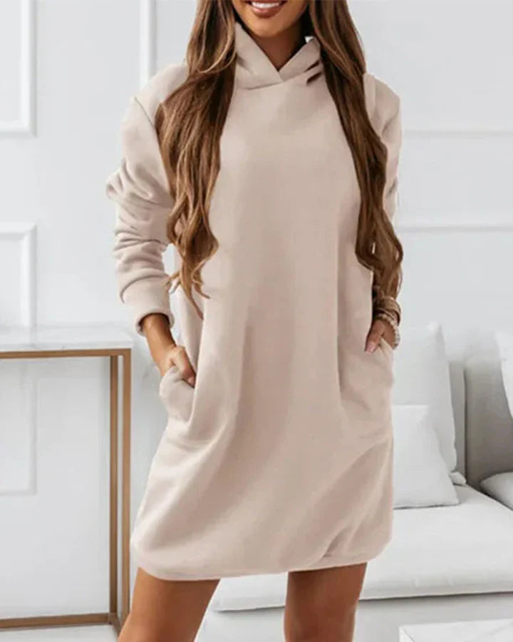 Felpa Donna Cotone con Zip Stile Casual