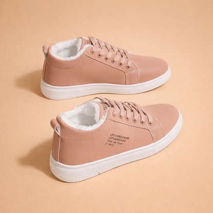 Sneakers Donna in Pelle Scamosciata con Lacci Comode - Vesarelli