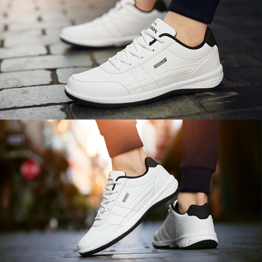 Sneakers Uomo in Pelle Scarpe Ortopediche Comfort