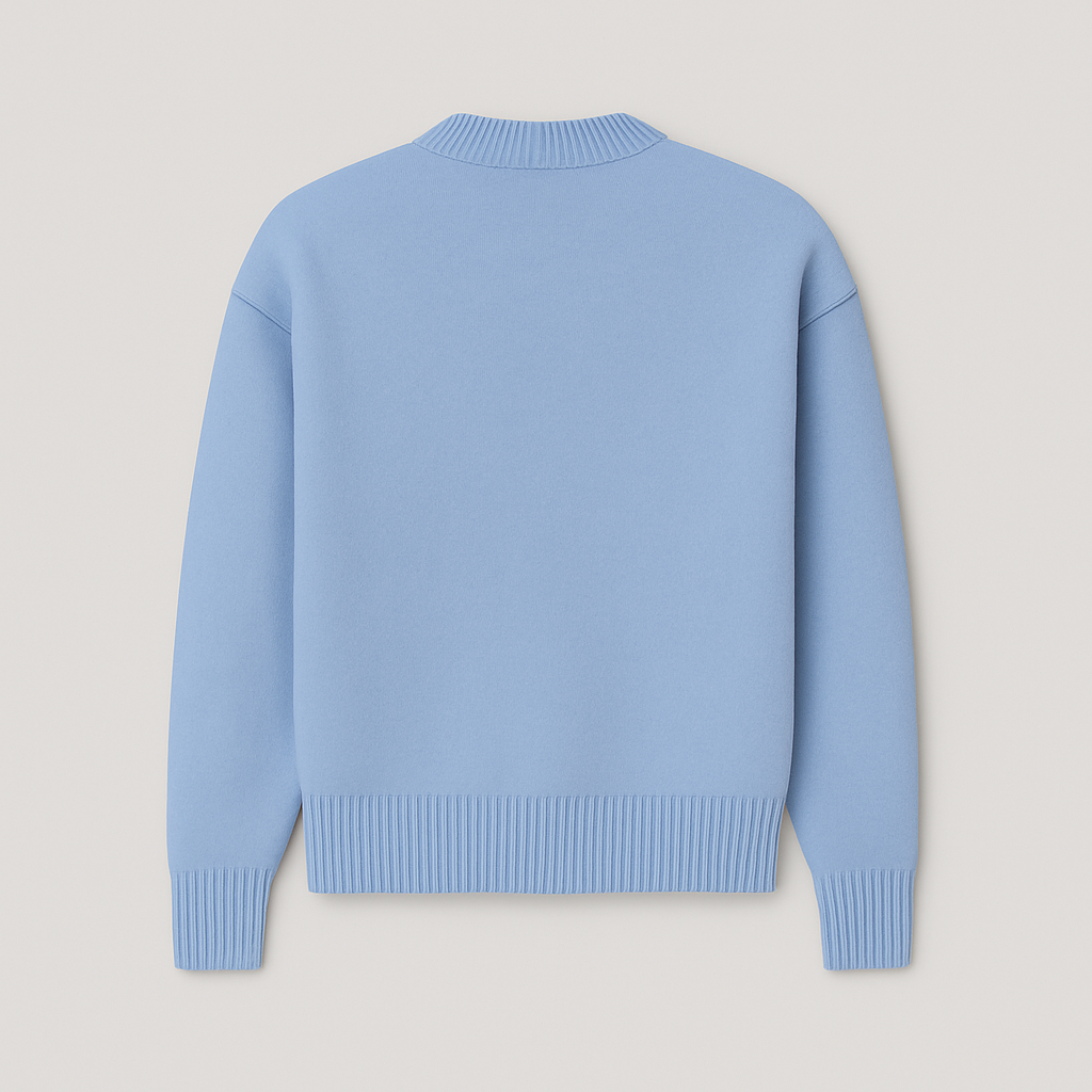 Maglione Oversize Donna con Motivo a Cuori Morbido