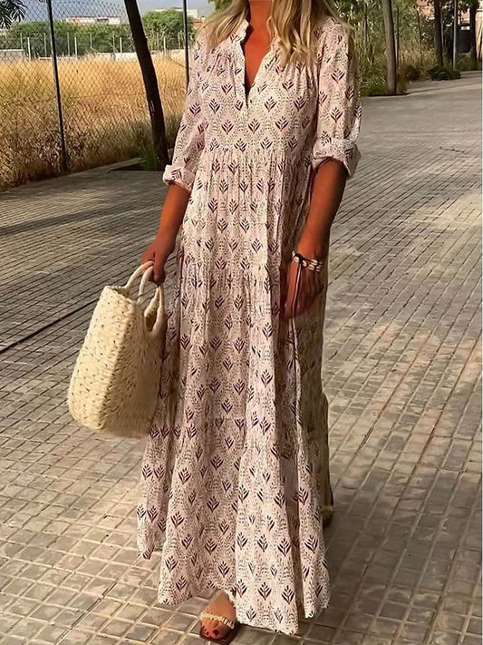Abito Maxi Donna Svasato Vestibilità Lunga - Brentozzi