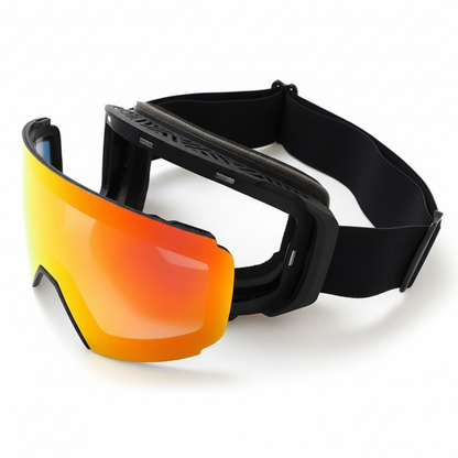 Maschera Sci Unisex Design Panoramico per Uso Alpino