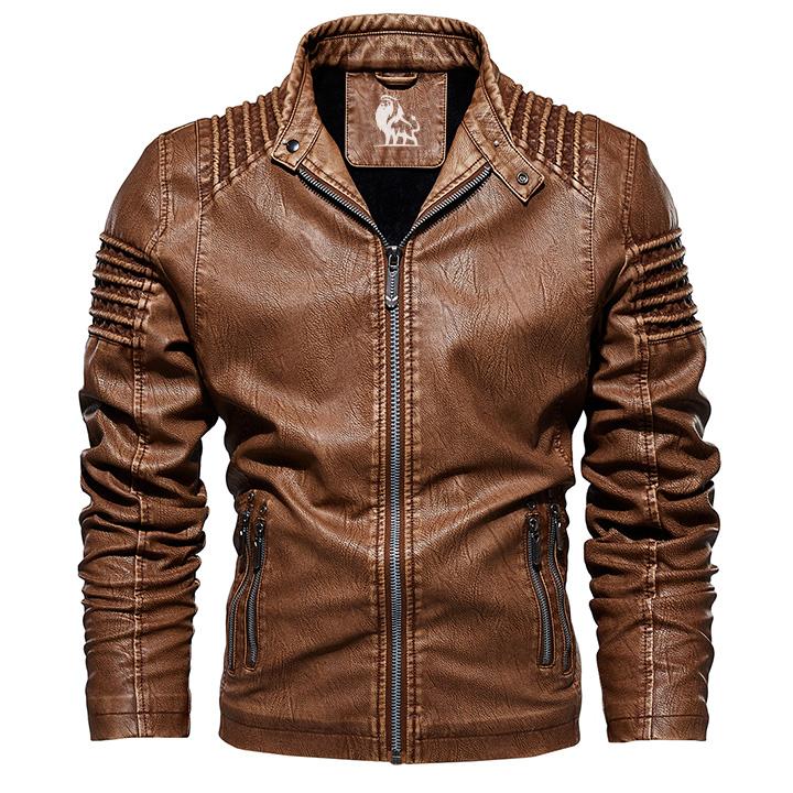 Giacca Pelle Uomo Stile Classico