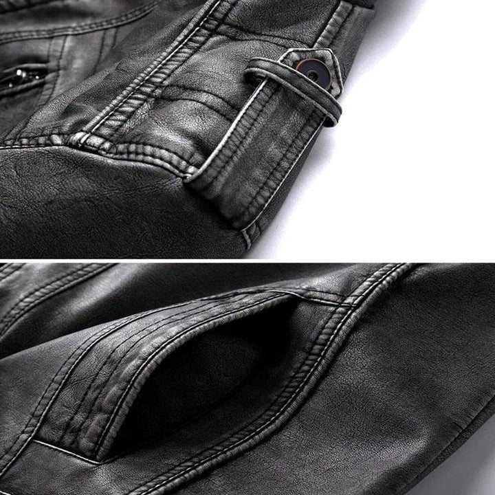 Giacca Pelle Uomo Stile Classico