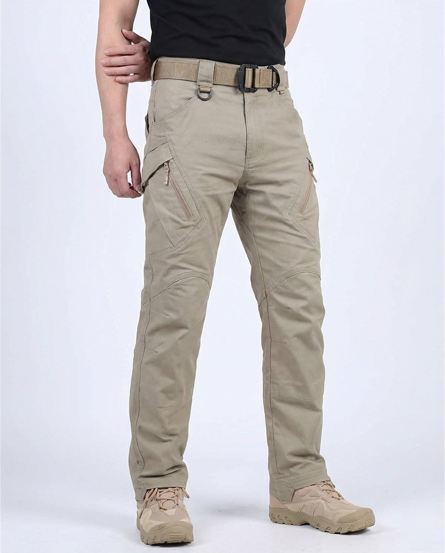 Pantaloni Uomo Outdoor Tessuto Tecnico Comfort Elasticità