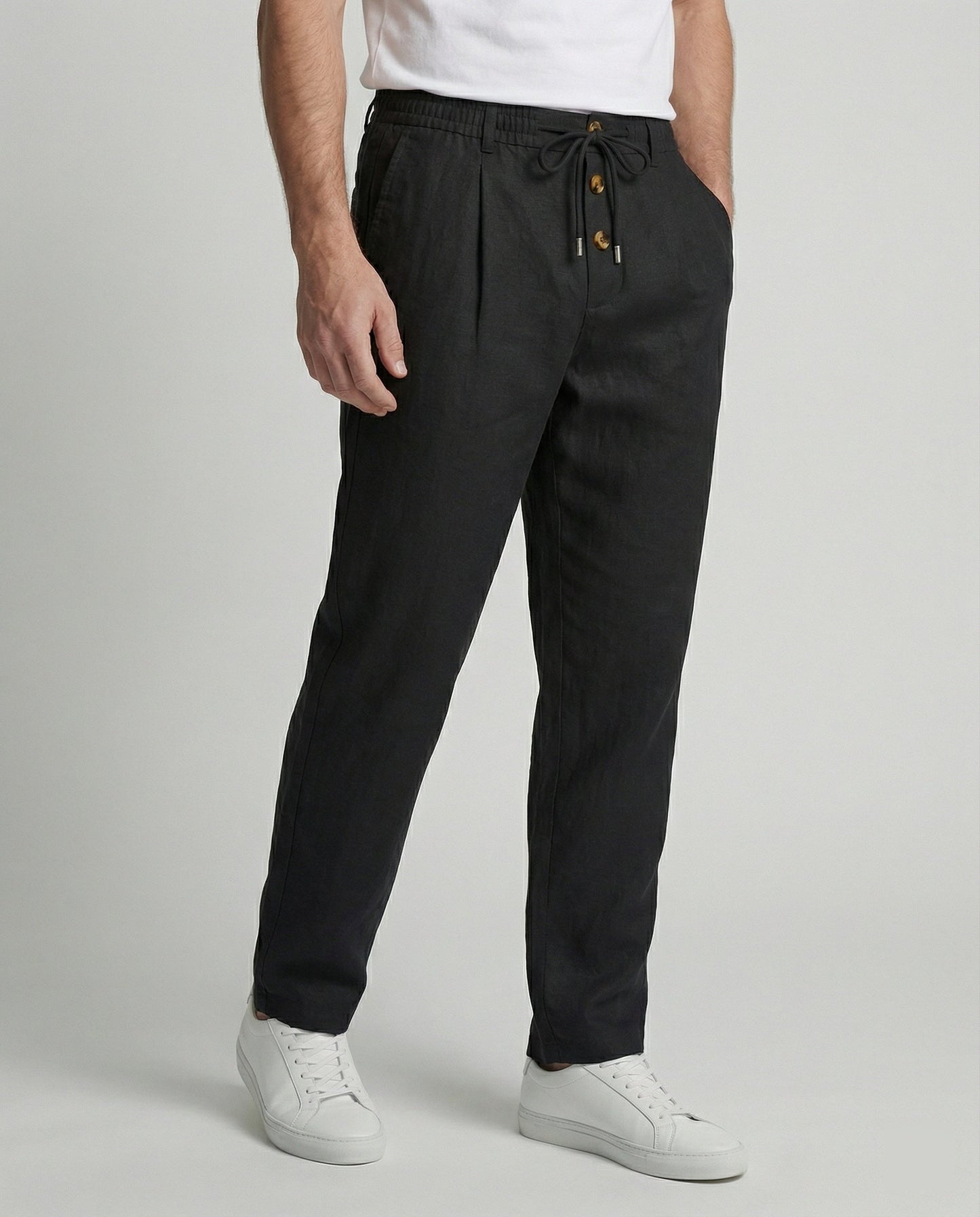 Pantaloni Uomo Lino Leggeri e Traspiranti