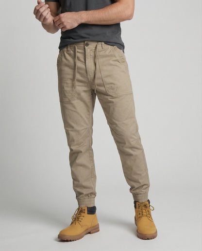 Pantaloni Cargo Uomo Tessuto Flessibile Vestibilità Comoda