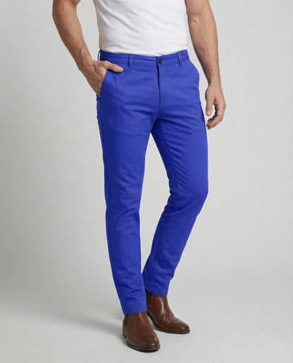 Pantaloni Uomo Slim Fit Elastici Casual