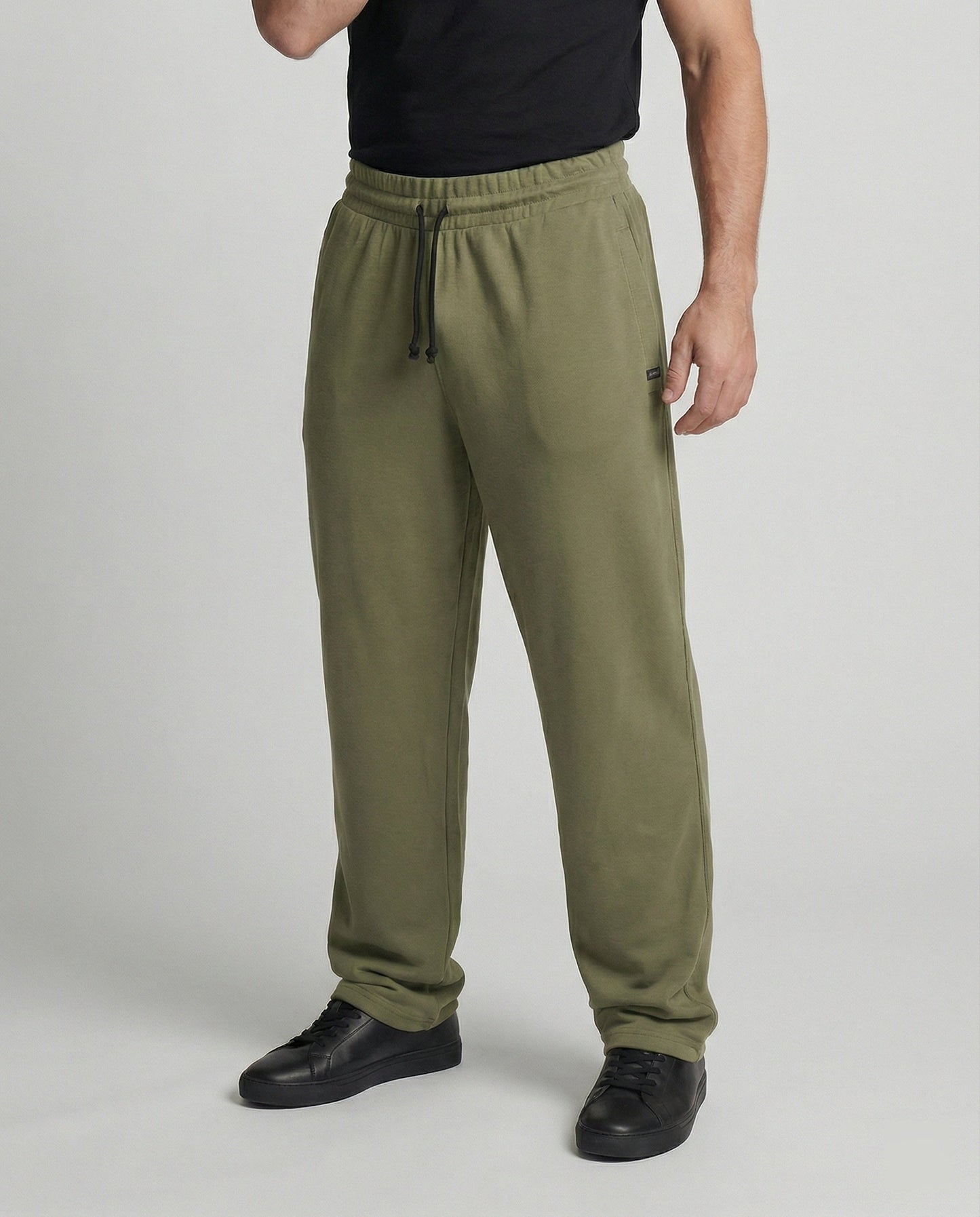 Pantaloni Uomo in Felpa Ampi Vita Elastica