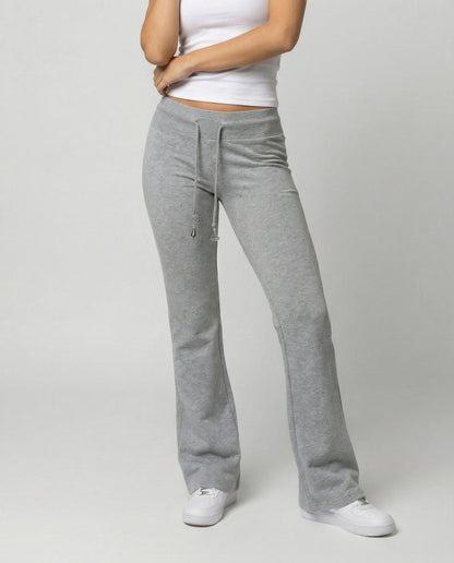Pantaloni Donna Casual in Felpa con Vita Alta - Brentozzi