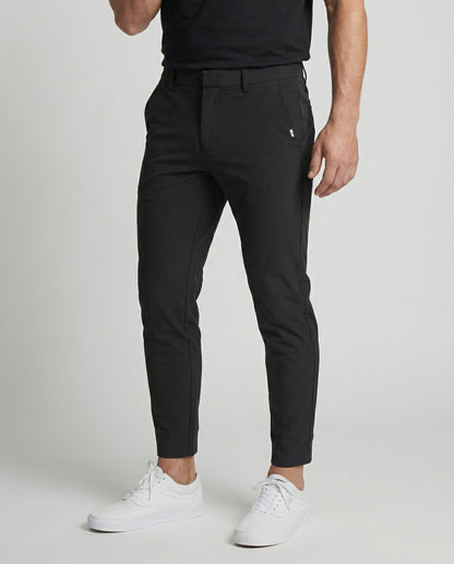 Pantaloni Eleganti Uomo Tessuto Elastico Slim Fit