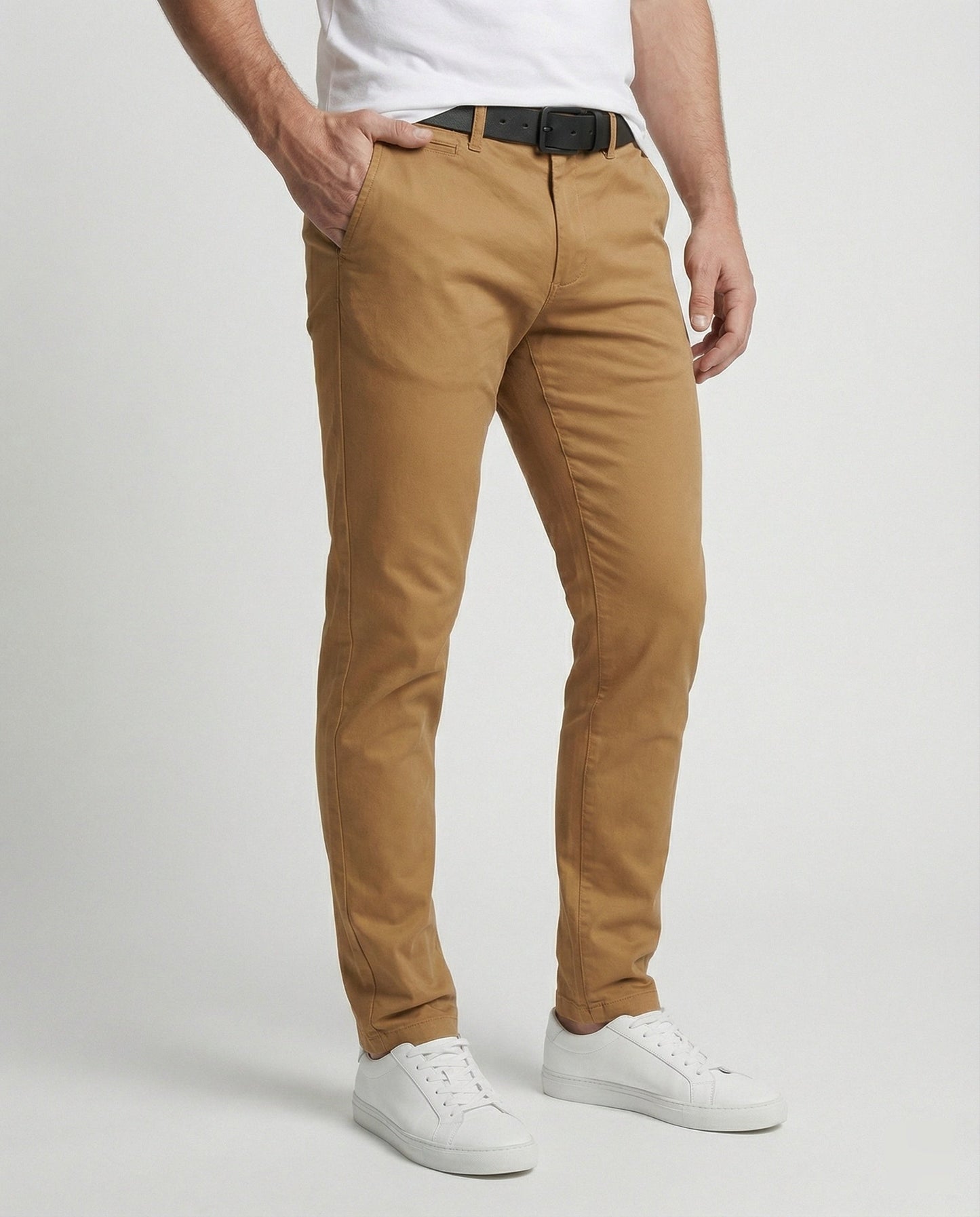 Pantaloni Chino Uomo Slim Fit Moderni