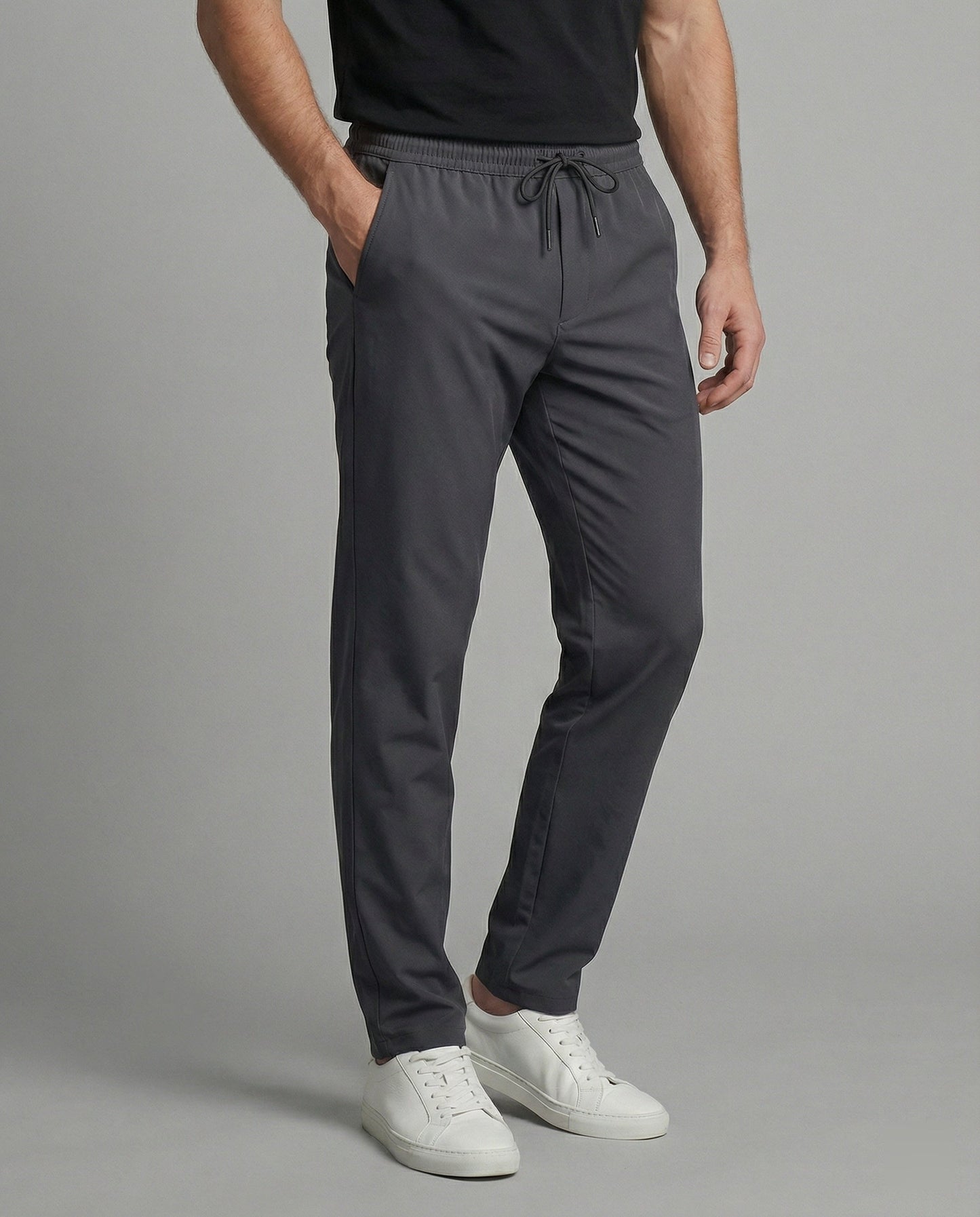 Pantaloni Chino Uomo Elastici con Coulisse