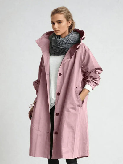 Cappotto Donna Lungo Design Classico Casual