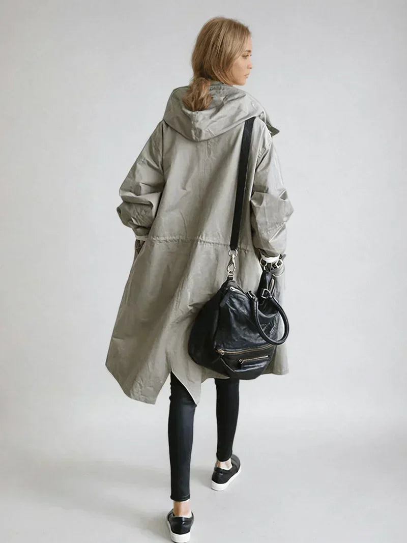 Cappotto Donna Lungo Design Classico Casual