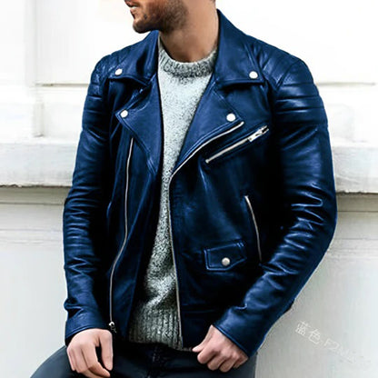 Giacca Biker Uomo Stile Elegante