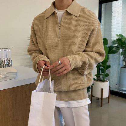 Maglione Uomo Tessuto Morbido Manica Lunga