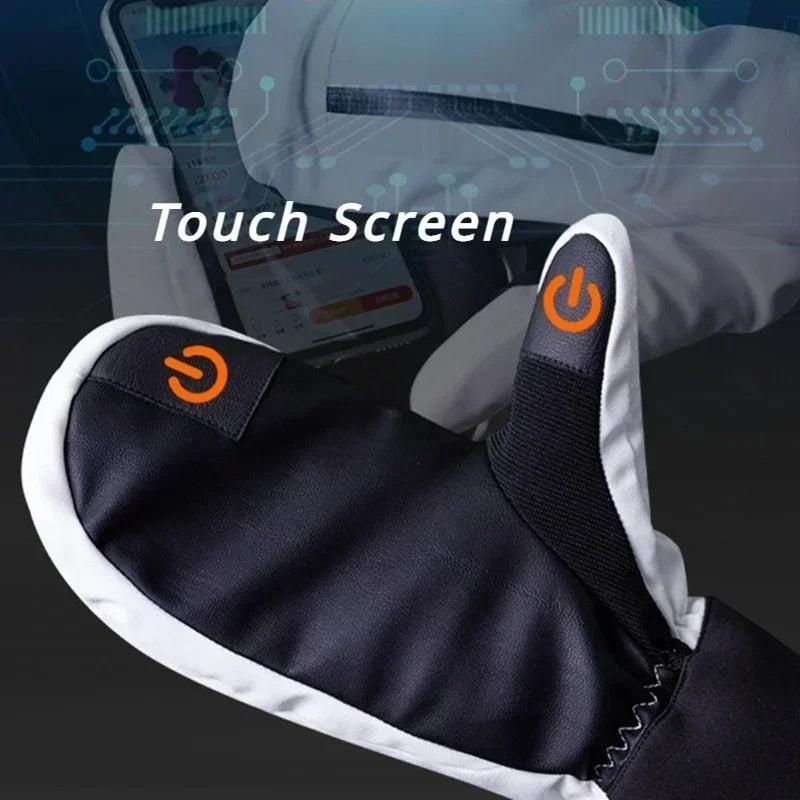 Guanti Sci Unisex Forma Chiusa con Funzione Touch