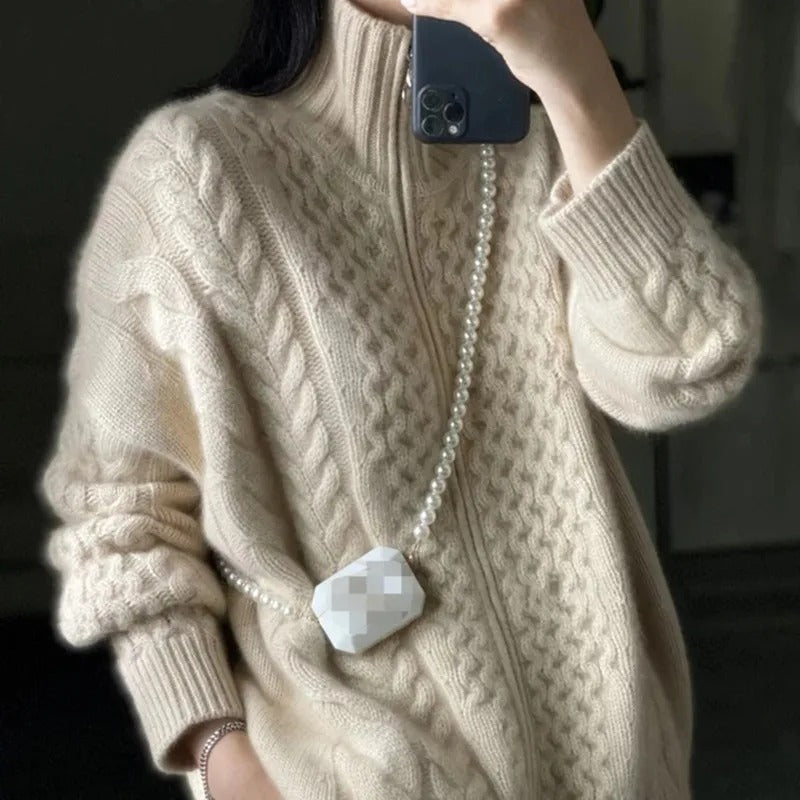 Cardigan Uomo Maglia Treccia Morbido