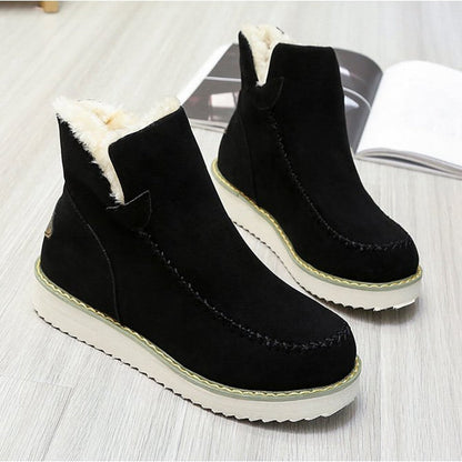 Stivaletti Donna Plateau Foderati Caldi Slip-On - Brentozzi