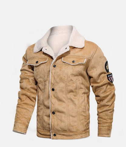 Giacca Biker Uomo in Ecopelle con Tasche Stile Comodo