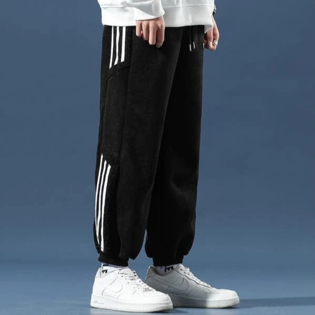 Pantaloni Jogger Uomo Tessuto Tecnico Stile Sportivo Morbido