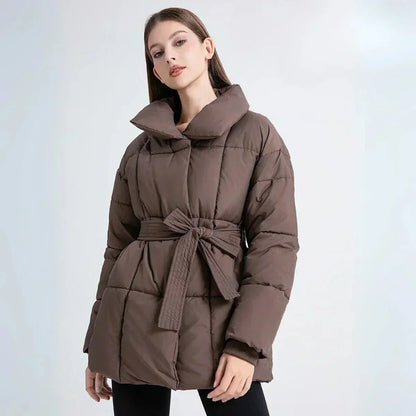 Cappotto Donna Invernale con Cintura e Collo Elegante - Vesarelli