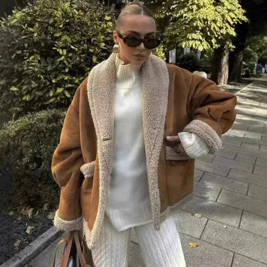Cappotto Donna Invernale con Fodera Sherpa Morbida - Vesarelli
