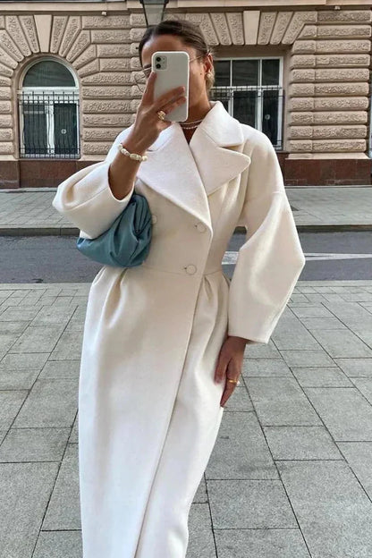Cappotto Lungo Donna Collo Largo - Vesarelli