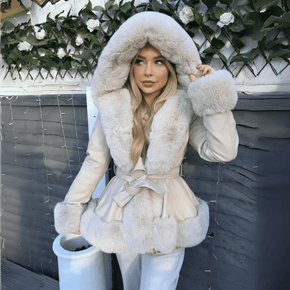 Cappotto Donna in Pelliccia Morbido Elegante
