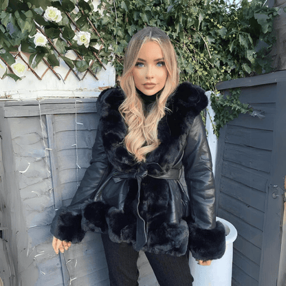 Cappotto Donna in Pelliccia Morbido Elegante