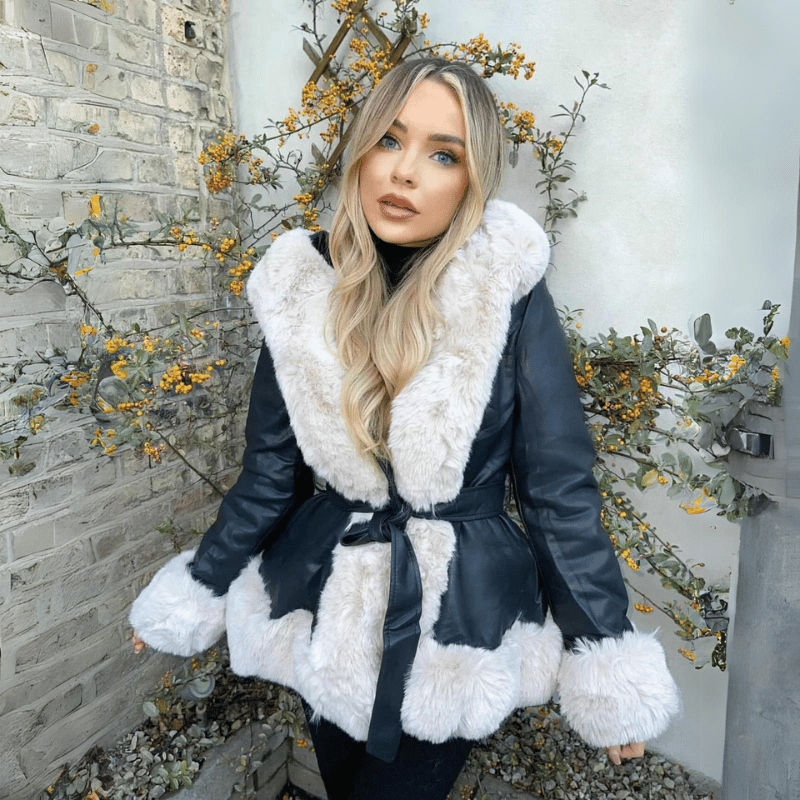 Cappotto Donna in Pelliccia Morbido Elegante