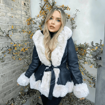 Cappotto Donna in Pelliccia Morbido Elegante
