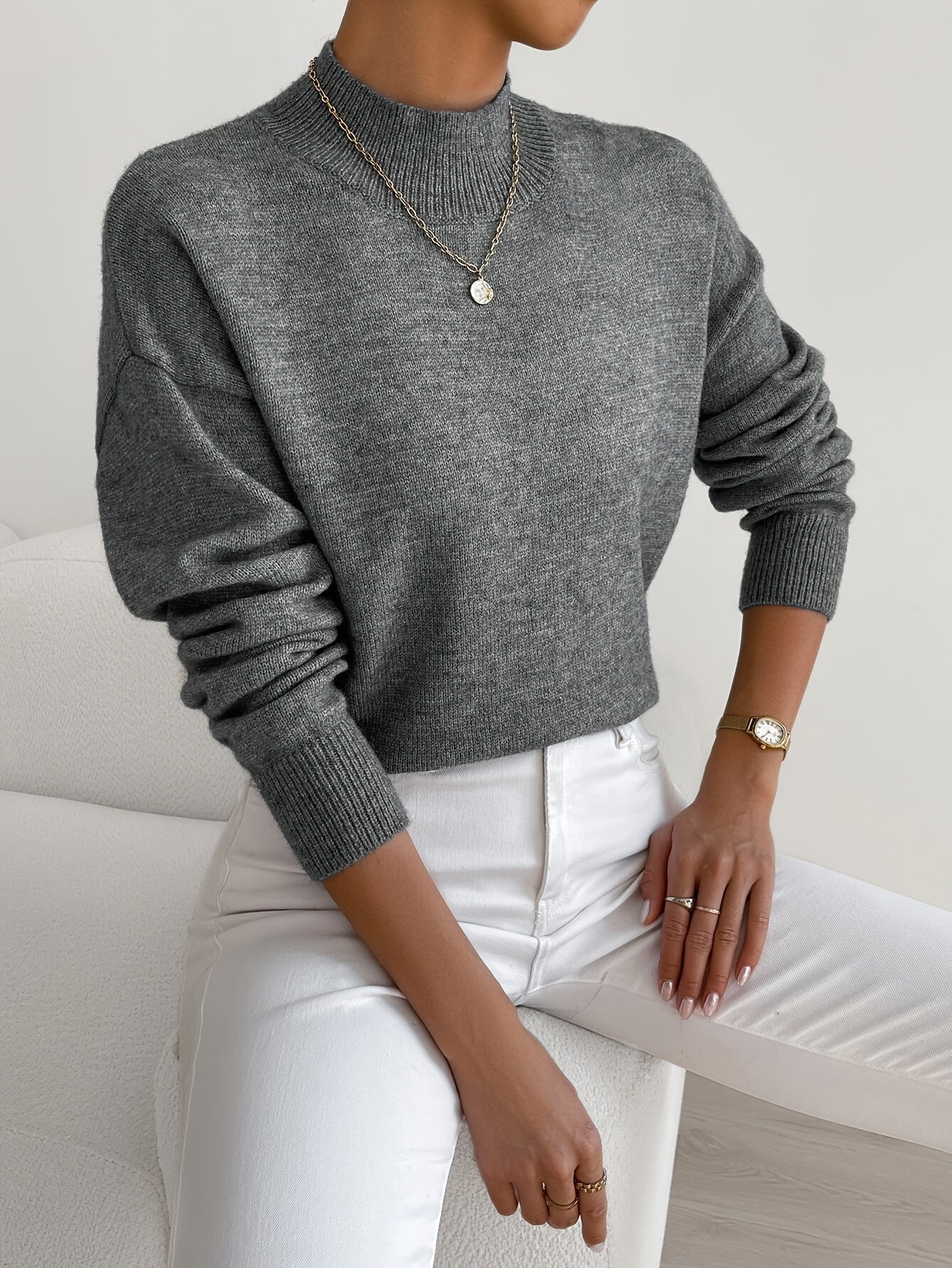 Maglione Donna Elegante Caldo Morbido