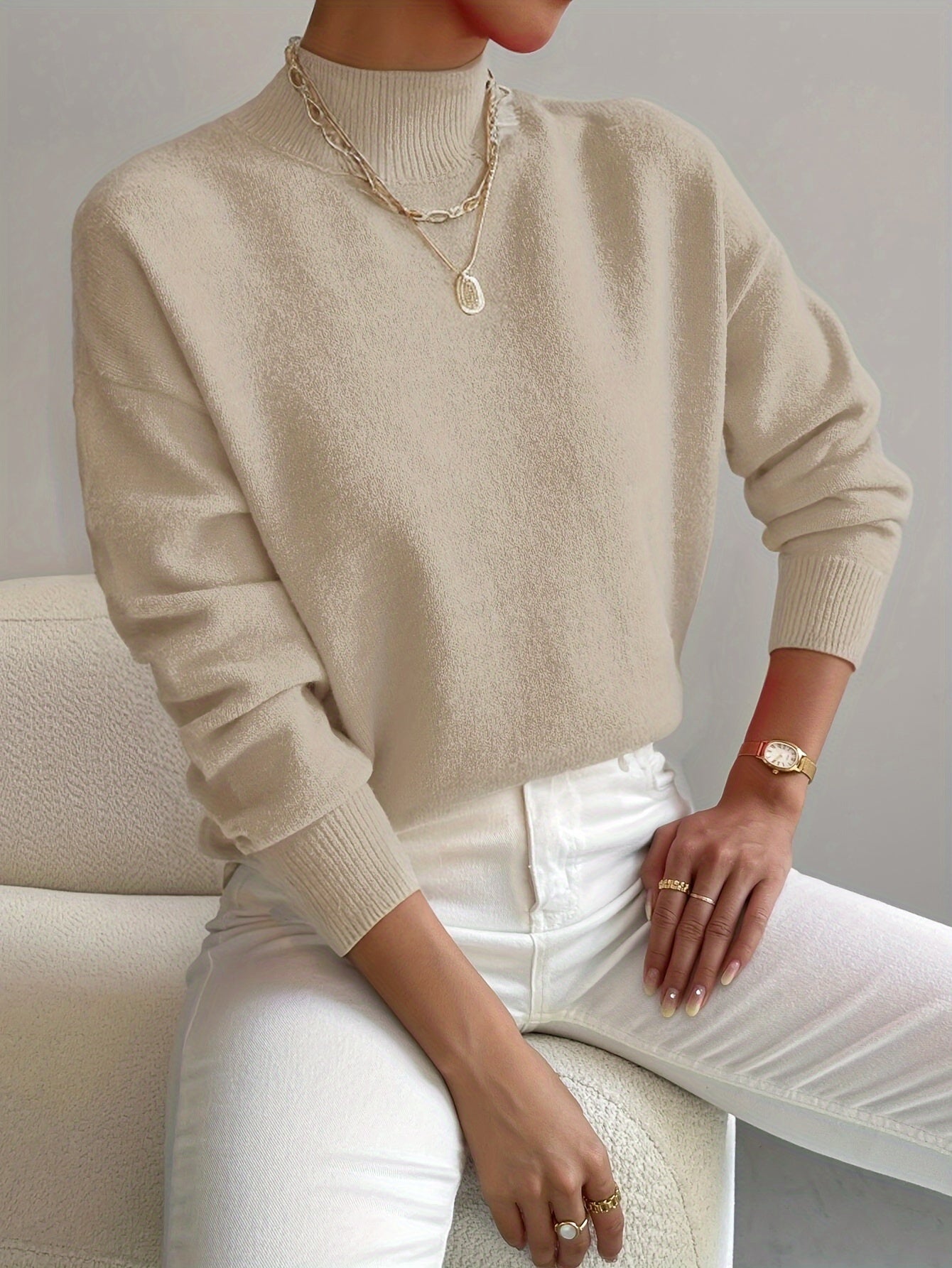 Maglione Donna Elegante Caldo Morbido
