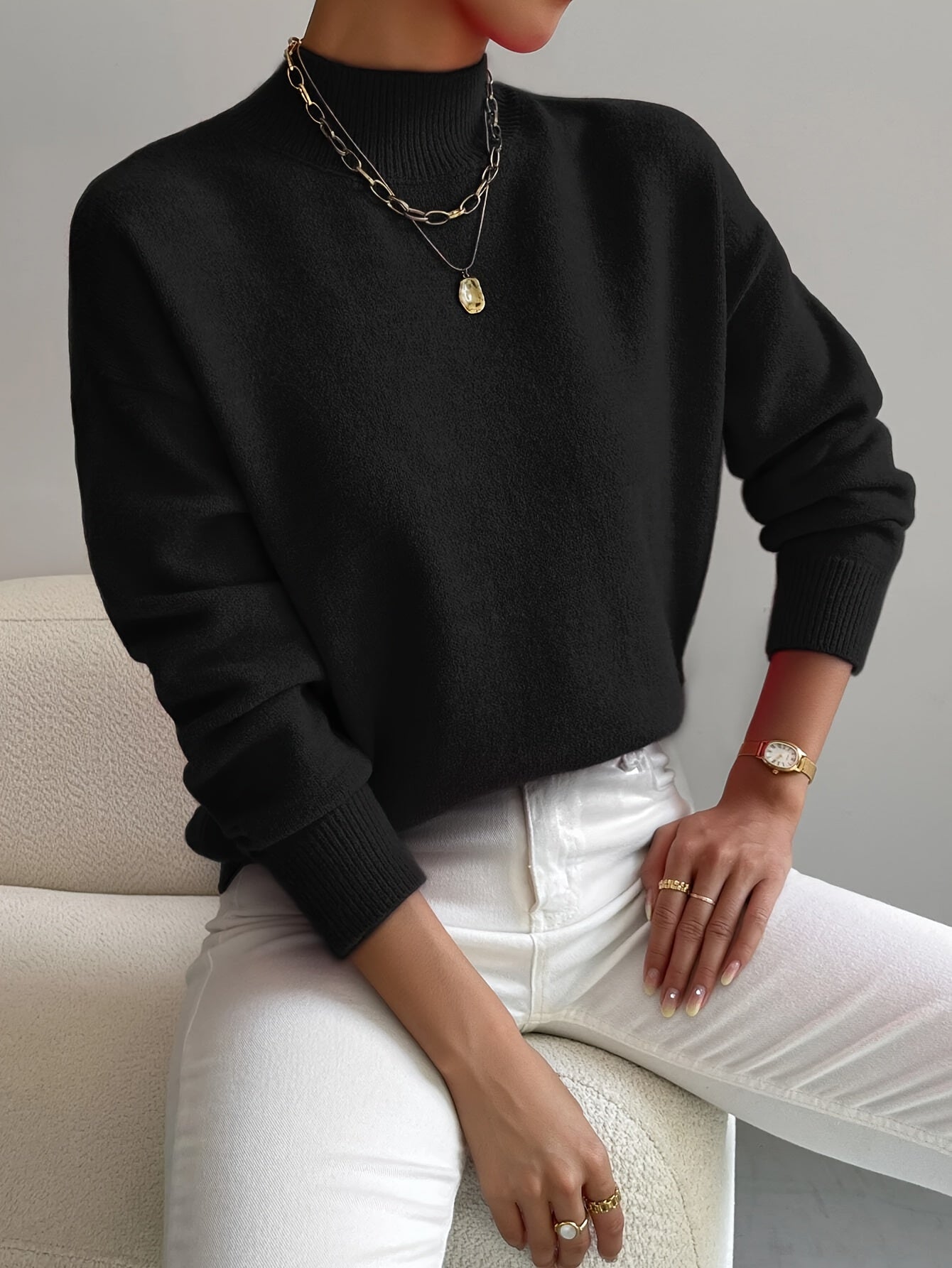 Maglione Donna Elegante Caldo Morbido