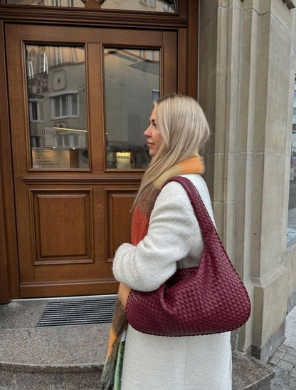Borsa Donna Tessuto Intrecciato Elegante e Comoda Quotidiana