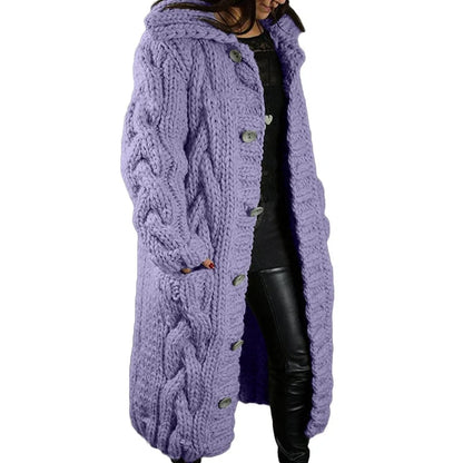 Trench Coat Donna Lungo con Tasche Stile Classico