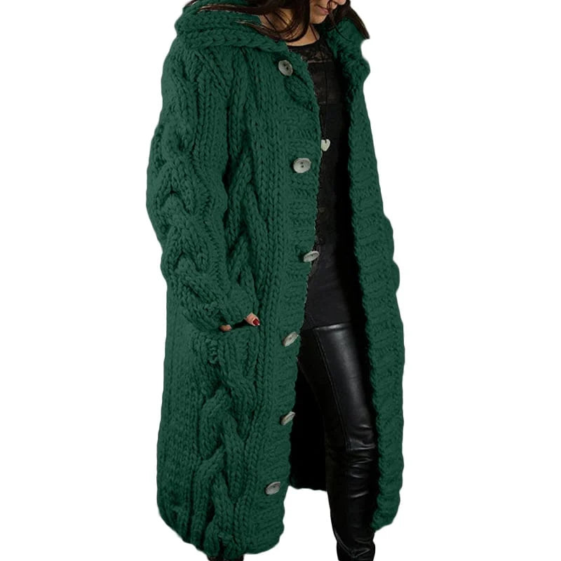 Trench Coat Donna Lungo con Tasche Stile Classico