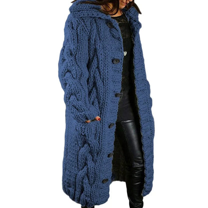 Trench Coat Donna Lungo con Tasche Stile Classico