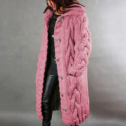 Trench Coat Donna Lungo con Tasche Stile Classico