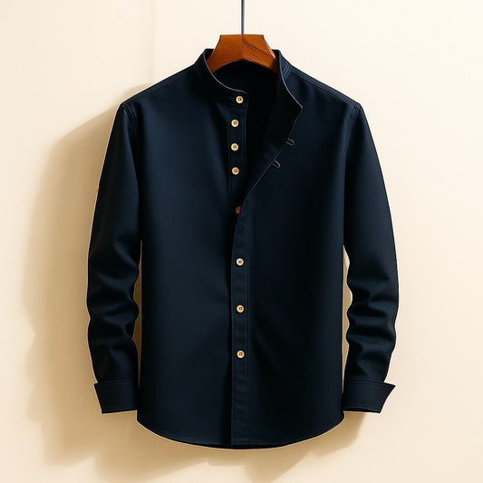 Camicia Uomo Collo Alto con Bottoni - Brentozzi