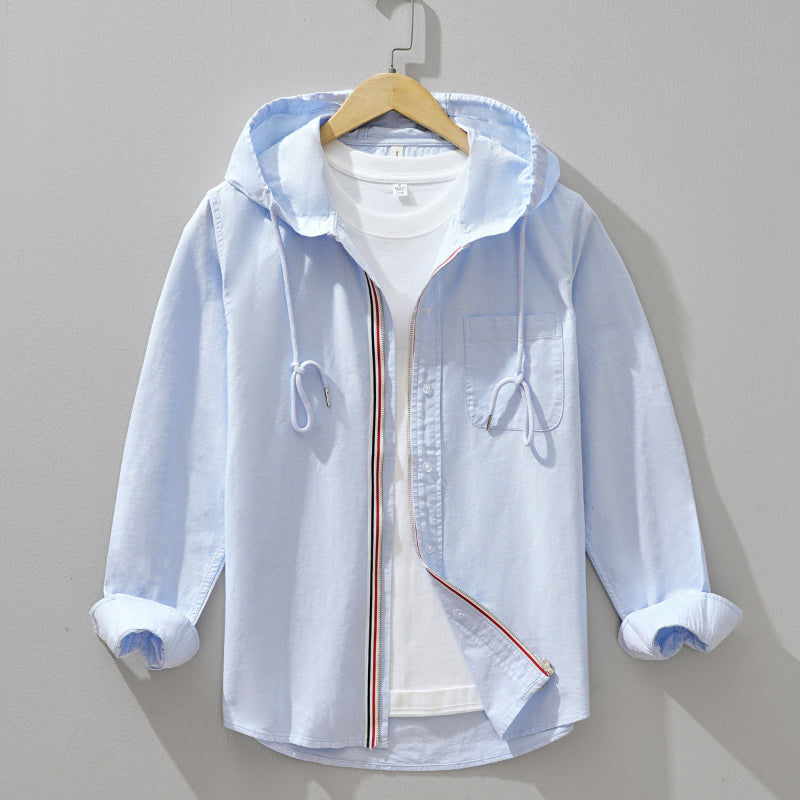 Felpa Uomo con Cappuccio e Zip Frontale Casual - Brentozzi