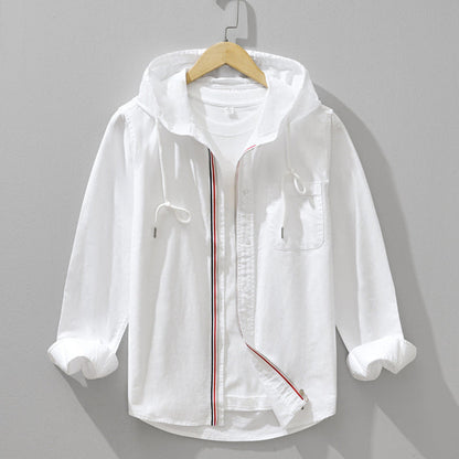 Felpa Uomo con Cappuccio e Zip Frontale Casual